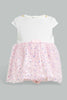 Redtag-Pink-Jacquard-Tutu-Dress-Dresses-Baby-0 to 12 Months