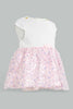 Redtag-Pink-Jacquard-Tutu-Dress-Dresses-Baby-0 to 12 Months