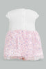 Redtag-Pink-Jacquard-Tutu-Dress-Dresses-Baby-0 to 12 Months