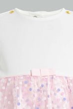 Load image into Gallery viewer, Redtag-Pink-Jacquard-Tutu-Dress-Dresses-Baby-0 to 12 Months
