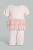 Redtag-Pink-Tutu-Romper-Rompers-Baby-0 to 12 Months