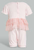 Redtag-Pink-Tutu-Romper-Rompers-Baby-0 to 12 Months