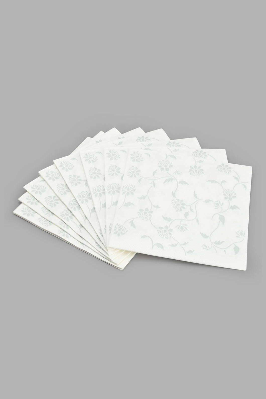 Redtag-Grey-Floral-Paper-Napkins-(20-Piece)-Napkins-Home-Dining-