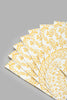 Redtag-Gold-Floral-Paper-Napkins-(20-Piece)-Napkins-Home-Dining-