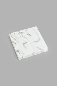 Redtag-White-Marble---Paper-Napkins-(20-Piece)-Napkins-Home-Dining-