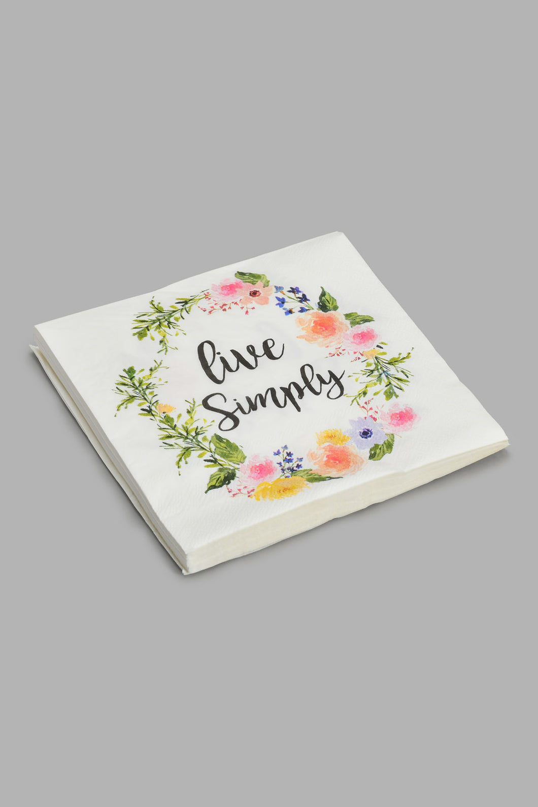 Redtag-Assorted-Floral---Paper-Napkins-(20-Piece)-Napkins-Home-Dining-