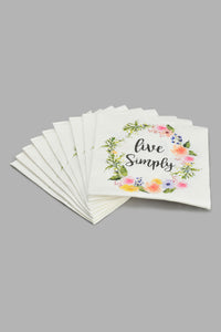 Redtag-Assorted-Floral---Paper-Napkins-(20-Piece)-Napkins-Home-Dining-