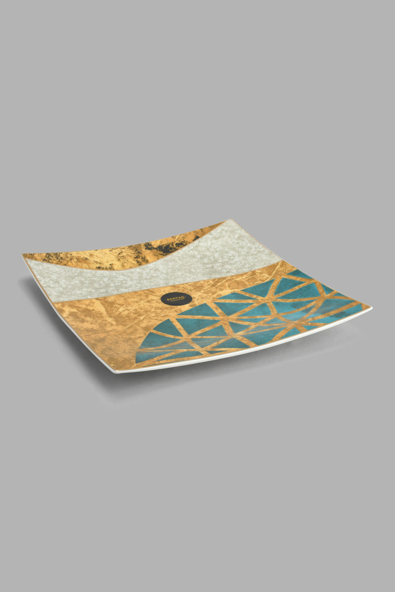 Redtag-Assorted--Geometric-Square-Platter-Platter-Home-Dining-