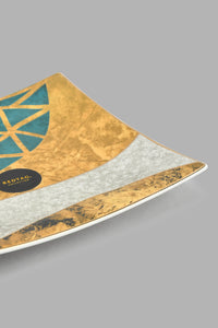 Redtag-Assorted--Geometric-Square-Plate-Platter-Home-Dining-