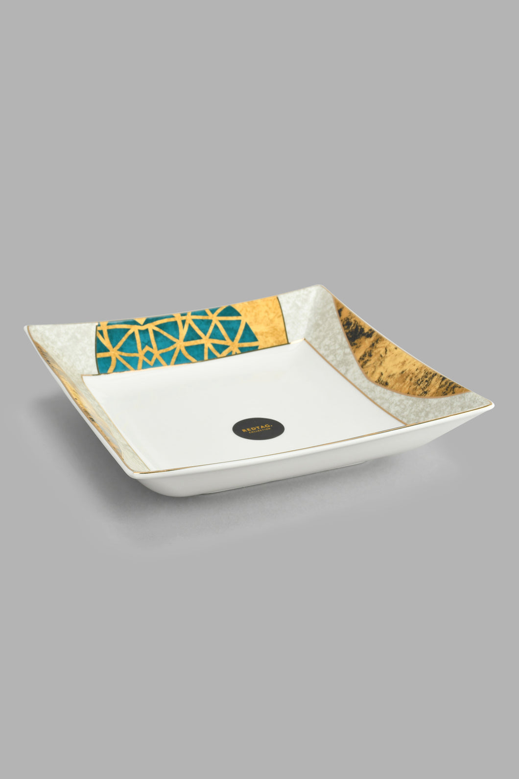 Redtag-Assorted-Geometric-Square-Soup-Plate-Soup-Plates-Home-Dining-