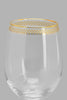 Redtag-Floral--Glass-Goblet-Serving-Dish-Home-Dining-