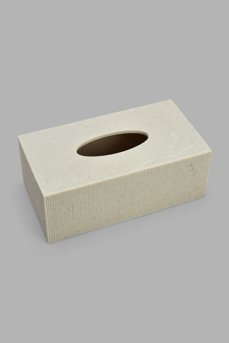 Beige Tissue Box Holder