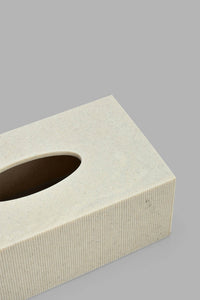 Beige Tissue Box Holder