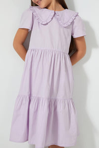 Redtag-Lilac-Tiered-Maxi-Dress-Dresses-Girls-2 to 8 Years