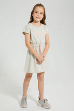 Load image into Gallery viewer, Redtag-Beige-Chest-Print-Dress-Colour:Beige,-Filter:Girls-(2-to-8-Yrs),-Girls-Dresses,-New-In,-New-In-GIR,-Non-Sale,-S22B,-Section:Kidswear-Girls-2 to 8 Years
