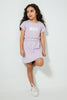 Redtag-Lilac-Chest-Print-Dress-Dresses-Girls-2 to 8 Years