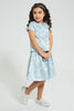 Redtag-Blue-Jacquard-Blouse-CAPSULE-BUY,-Colour:Blue,-Filter:Girls-(2-to-8-Yrs),-Girls-Blouses,-New-In,-New-In-GIR,-Non-Sale,-S22B,-Section:Kidswear-Girls-2 to 8 Years