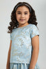 Redtag-Blue-Jacquard-Blouse-CAPSULE-BUY,-Colour:Blue,-Filter:Girls-(2-to-8-Yrs),-Girls-Blouses,-New-In,-New-In-GIR,-Non-Sale,-S22B,-Section:Kidswear-Girls-2 to 8 Years