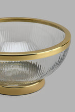 Load image into Gallery viewer, Redtag-Gold-Decorative-Glass-Bowl-Colour:Gold,-Filter:Home-Decor,-HMW-HOM-Serving-Dish,-New-In,-New-In-HMW-HOM,-Non-Sale,-S22B,-Section:Homewares-Home-Decor-
