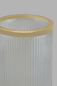 Redtag-Gold-Decorative-Ribbed-Candle-Holder-Candle-Holder-Home-Decor-