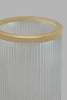 Redtag-Gold-Decorative-Ribbed-Candle-Holder-Candle-Holder-Home-Decor-