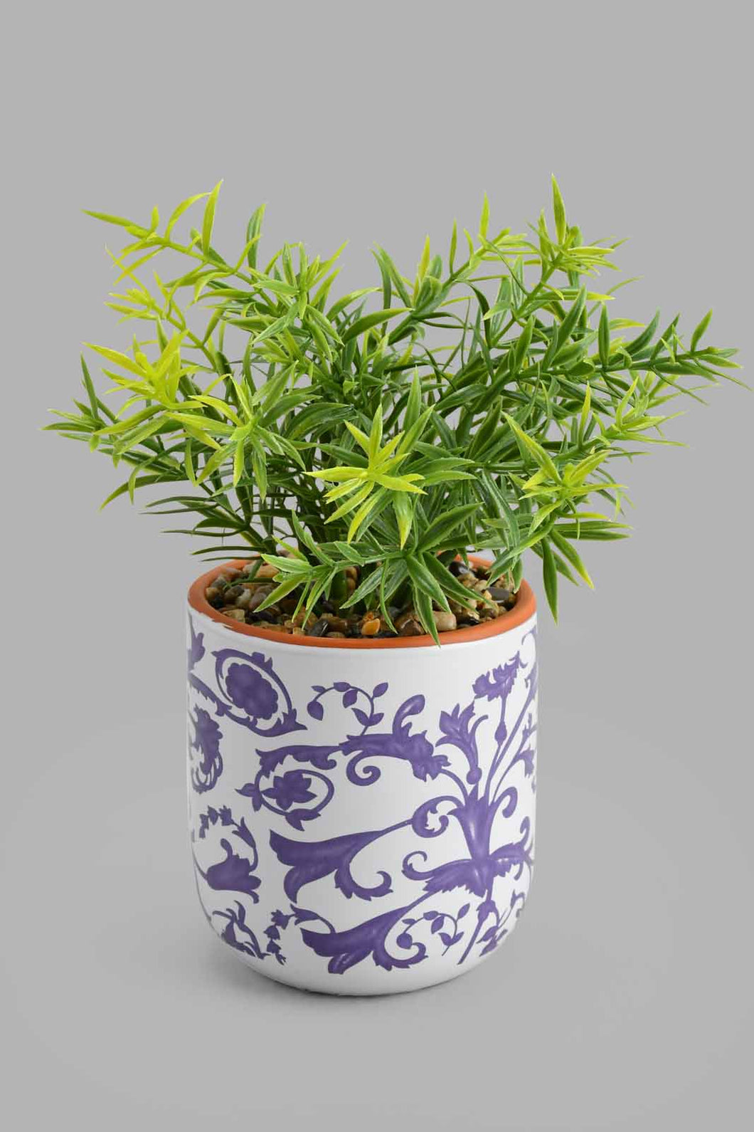 Redtag-White-Ceramic-Pot-With-Artificial-Succulent-Artificial-Plants-Home-Decor-