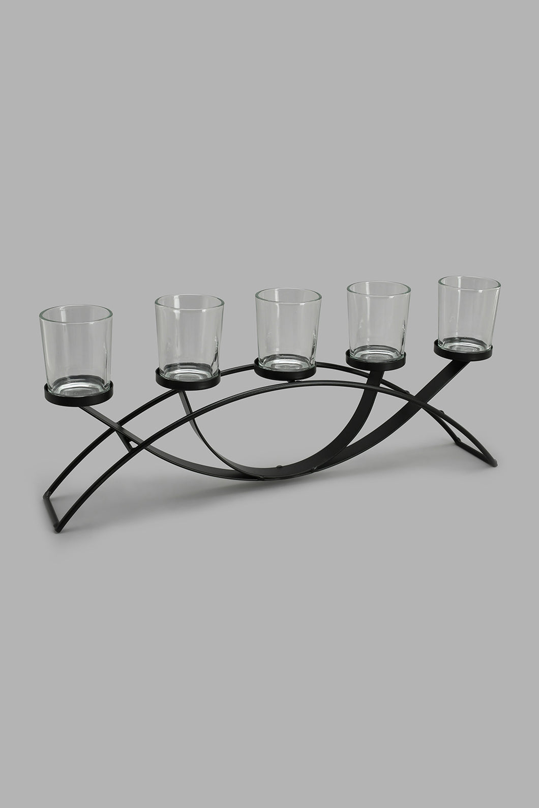 Redtag-Black-Decorative-Candleholder-Set(5Piece)-Trays-Home-Decor-