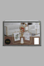 تنزيل الصورة على معرض الصور، Redtag-Gold-Frame-&amp;-Flower-Gift-Set-Trays-Home-Decor-
