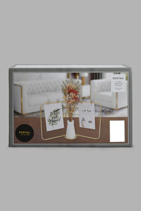 Redtag-Gold-Frame-&-Flower-Gift-Set-Trays-Home-Decor-