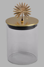 Load image into Gallery viewer, Redtag-Clear-Borosilicate-Glass-Jar-With-Metal-Lid-(Small)-Category:Canisters-And-Jars,-Colour:Gold,-Filter:Home-Dining,-HMW-DIN-Sto-Storage,-JUBLIANT,-New-In,-New-In-HMW-DIN,-Non-Sale,-S22C,-Section:Homewares-Home-Dining-
