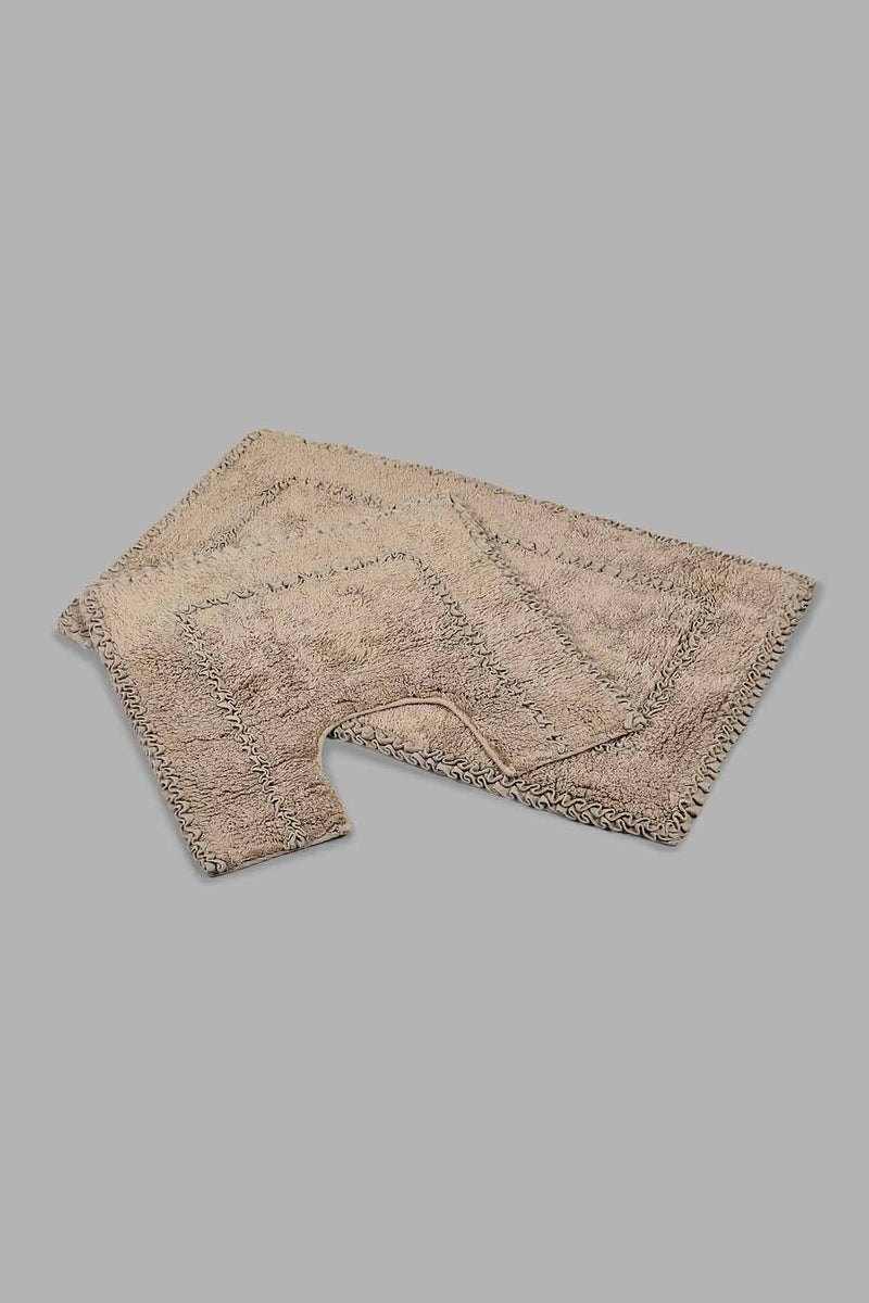 Redtag-Taupe-Bath-Mat-Set-(2-Piece)-Colour:Taupe,-Filter:Home-Bathroom,-HMW-BAC-Bathmat,-New-In,-New-In-HMW-BAC,-Non-Sale,-S22B,-Section:Homewares-Home-Bathroom-