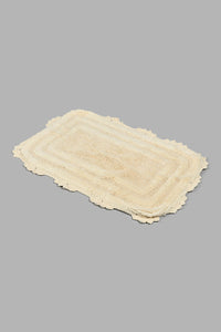 Redtag-Cream-Bath-Mat-Set-(2-Piece)-Colour:Cream,-Filter:Home-Bathroom,-HMW-BAC-Bathmat,-New-In,-New-In-HMW-BAC,-Non-Sale,-S22B,-Section:Homewares-Home-Bathroom-