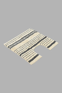 Redtag-Grey--Bath-Mat-Set-(2-Piece)-Bathmats-Home-Bathroom-