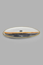 Load image into Gallery viewer, Redtag-Gold-Band-Gradient-Oval-Platter-Platter-Home-Dining-
