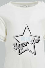 Load image into Gallery viewer, Redtag-White-Born-Super-Star-Romper-Rompers-Baby-0 to 12 Months
