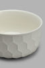 Redtag-White-Embossed-Porcelain-Food-Storage-Food-Storage-Home-Dining-