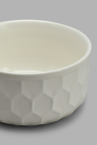 Redtag-White-Embossed-Porcelain-Food-Storage-Food-Storage-Home-Dining-