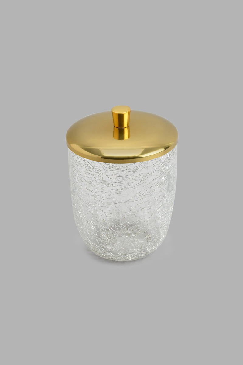 Redtag-Gold-Crackle-Glass-Cotton-Jar-Cotton-Jars-Home-Bathroom-