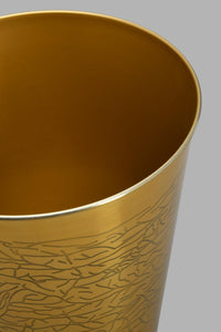 Redtag-Gold-Steel-Waste-Bin-Waste-Bins-Home-Bathroom-