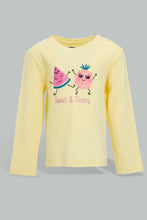 Load image into Gallery viewer, Redtag-Multi-Colour-Sweet-&amp;-Sleepy-Fruits-Print-Full-Sleeves-Full-Length-Pyjama-Pyjama-Sets-Infant-Girls-3 to 24 Months
