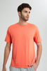 Redtag-Orange-Oversize-T-Shirt-All-Over-Prints-Men's-