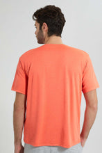 تنزيل الصورة على معرض الصور، Redtag-Orange-Oversize-T-Shirt-All-Over-Prints-Men&#39;s-
