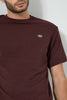 Redtag-Burgundy-Oversize-T-Shirt-All-Over-Prints-Men's-