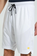 تنزيل الصورة على معرض الصور، Redtag-White-Shorts-Active-Shorts-Men&#39;s-
