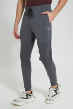 تنزيل الصورة على معرض الصور، Redtag-Dark-Grey-Biker-Track-Joggers-Men&#39;s-
