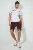 Redtag-Burgundy-Shorts-Active-Shorts-Men's-