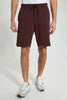 Redtag-Burgundy-Shorts-Active-Shorts-Men's-