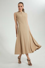 تنزيل الصورة على معرض الصور، Redtag-Sand-Long-Dress-Dresses-Women&#39;s-
