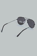 Load image into Gallery viewer, Redtag-Black-Aviator-Sunglasses-For-Boys-Boys-Sunglasses,-Colour:Black,-Filter:Boys-Accessories,-New-In,-New-In-BOY-ACC,-Non-Sale,-S22B-Boys-
