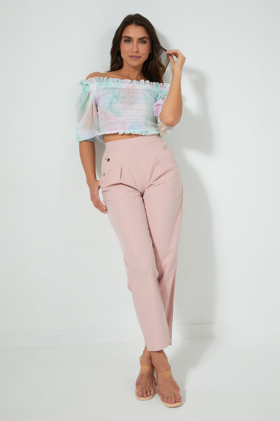 Redtag-Assorted-Ruffled-Top-Colour:Assorted,-Filter:Women's-Clothing,-Limited-Edition-Tops,-New-In,-New-In-Women,-Non-Sale,-S22B,-Section:Women-Women's-